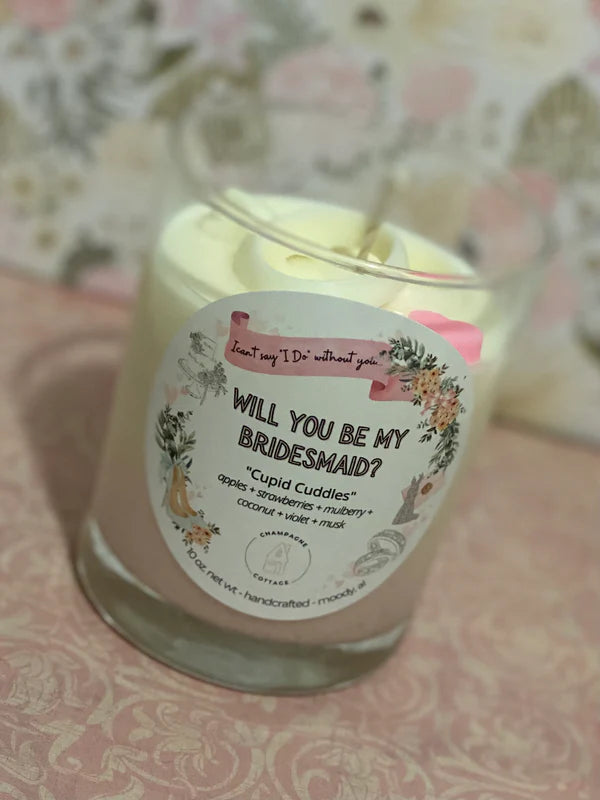 Will you be my Bridesmaid Candle