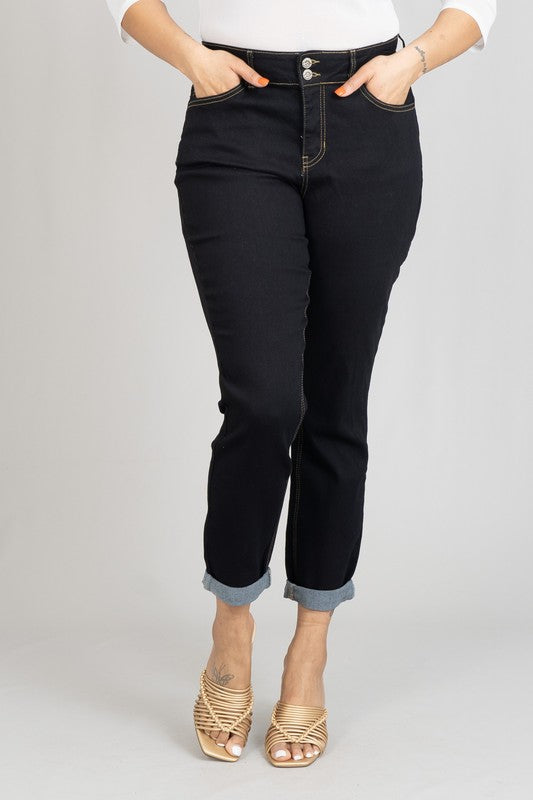 Copperflash Plus Size Mid Rise Denim Pant