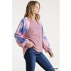 Tie Dye Contrast Raglan Sleeve